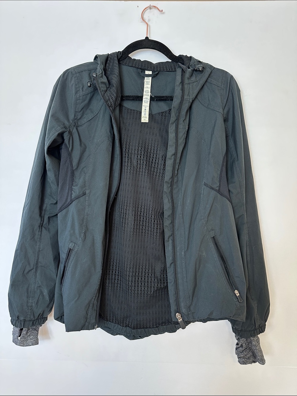 lululemon athletica Black Hooded Utility Jacket